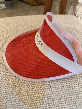 new ghost tequila retro style red sheer visor Poker Festival Hat adults